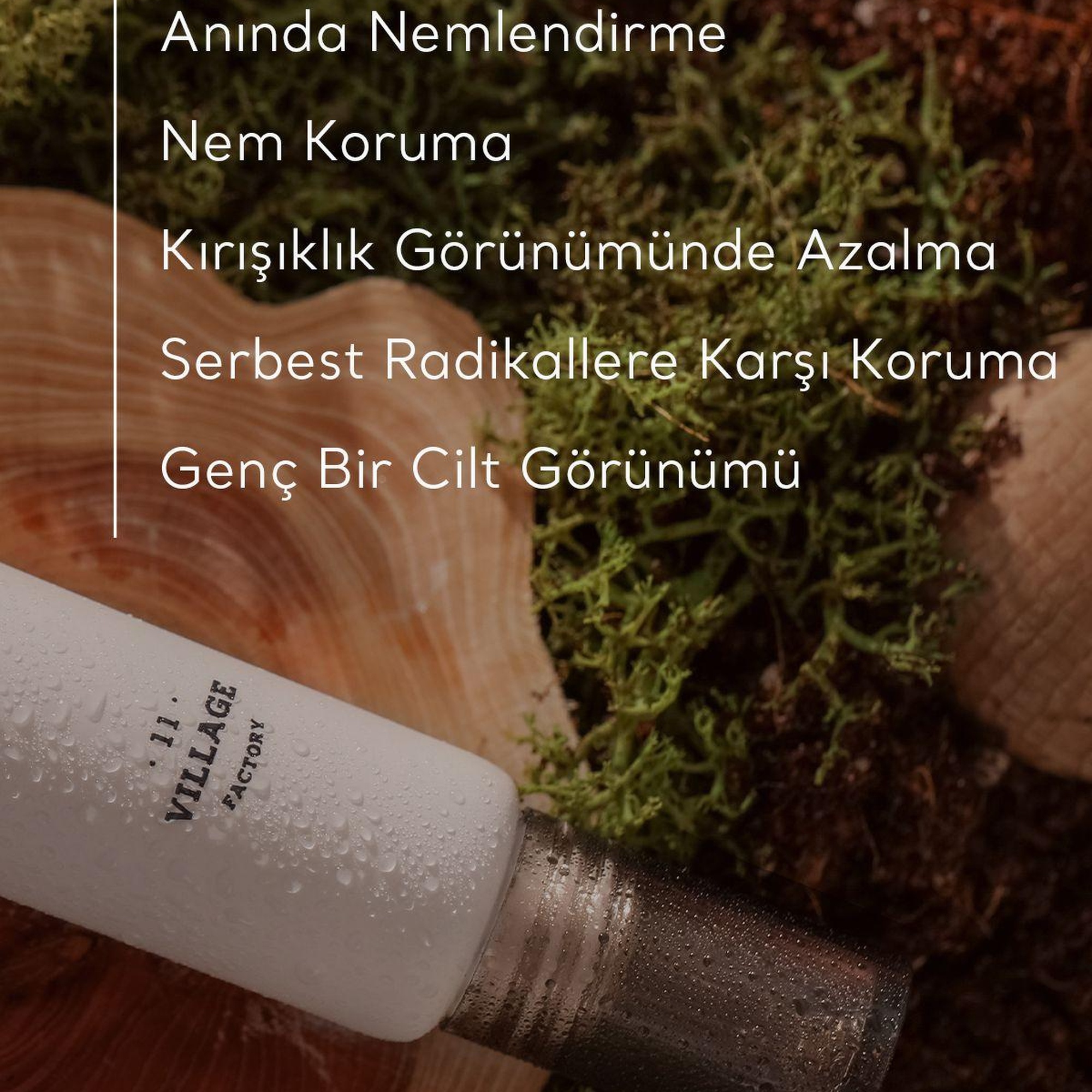 Village 11 Factory Hydro Boost Eye Cream 25ml - Nemlendirici Yaşlanma Karşıtı Vegan Hyalüronik Asit Göz Kremi