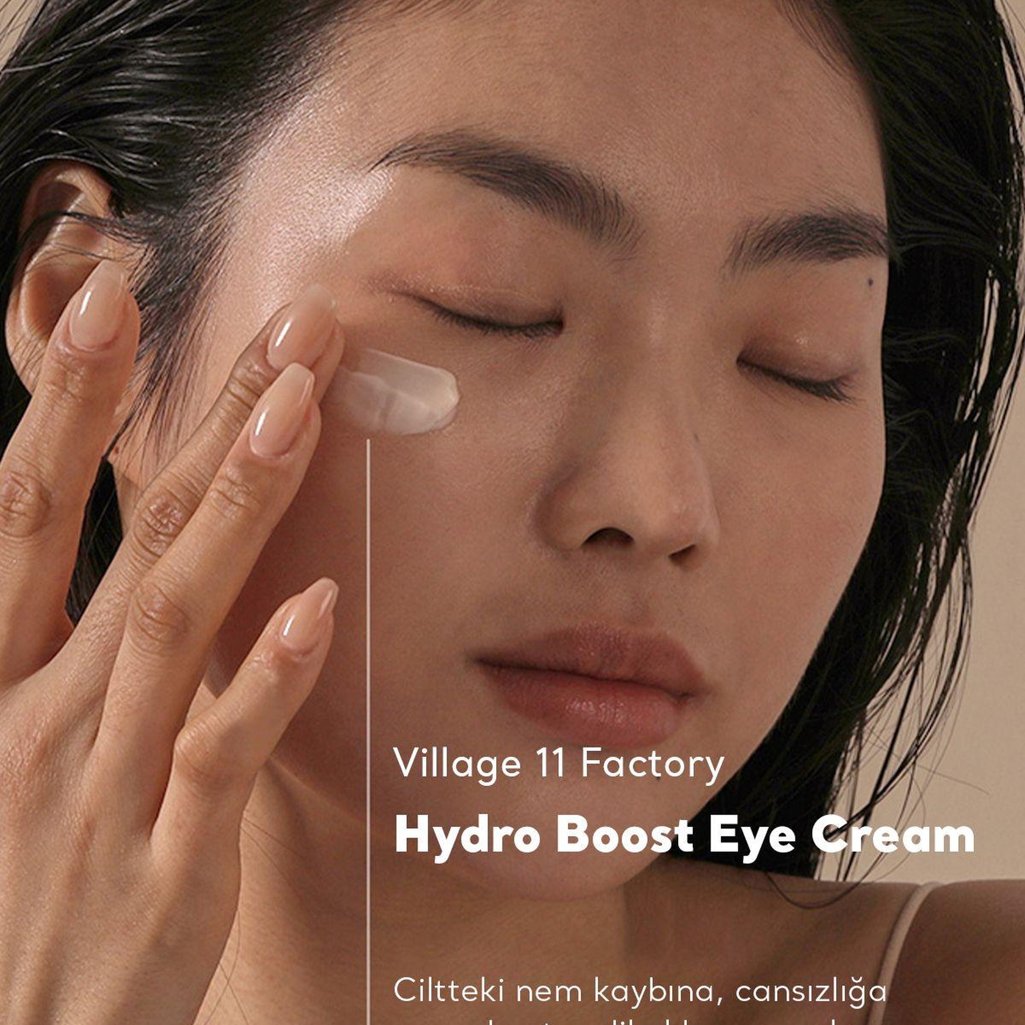 Village 11 Factory Hydro Boost Eye Cream 25ml - Nemlendirici Yaşlanma Karşıtı Vegan Hyalüronik Asit Göz Kremi