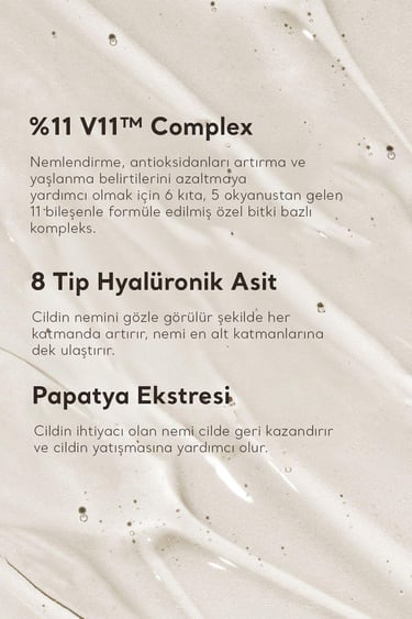  Village 11 Factory Hydro Boost Gel Cream 50ml - Vegan Nem Bombası 8 Farklı Hyalüronik Asitli Nemlendirici Jel Krem