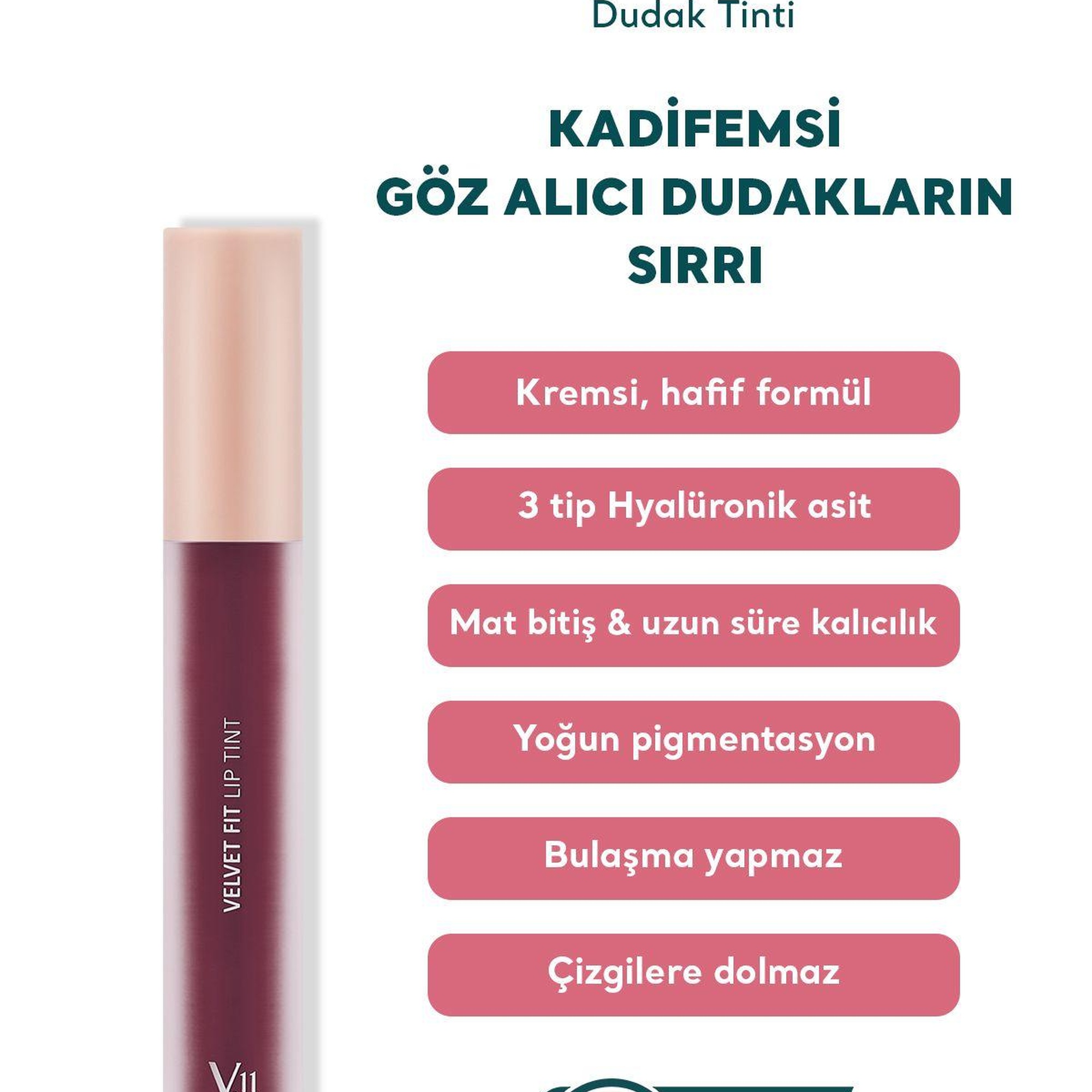 Village 11 Factory Velvet Fit Lip Tint Mood Violet 4.7g - Mat & Kremsi Dudak Tinti