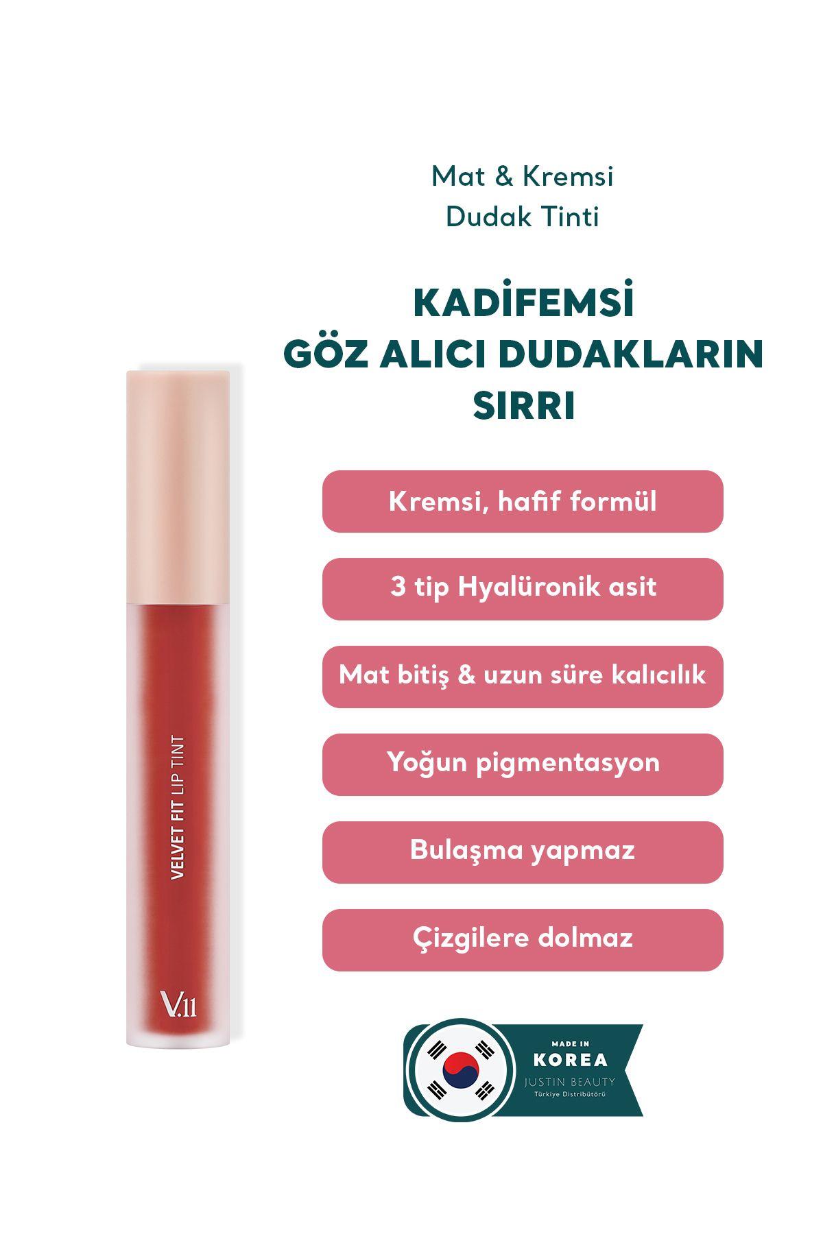  Village 11 Factory Velvet Fit Lip Tint Blooming Red 4.7g - Mat & Kremsi Dudak Tinti