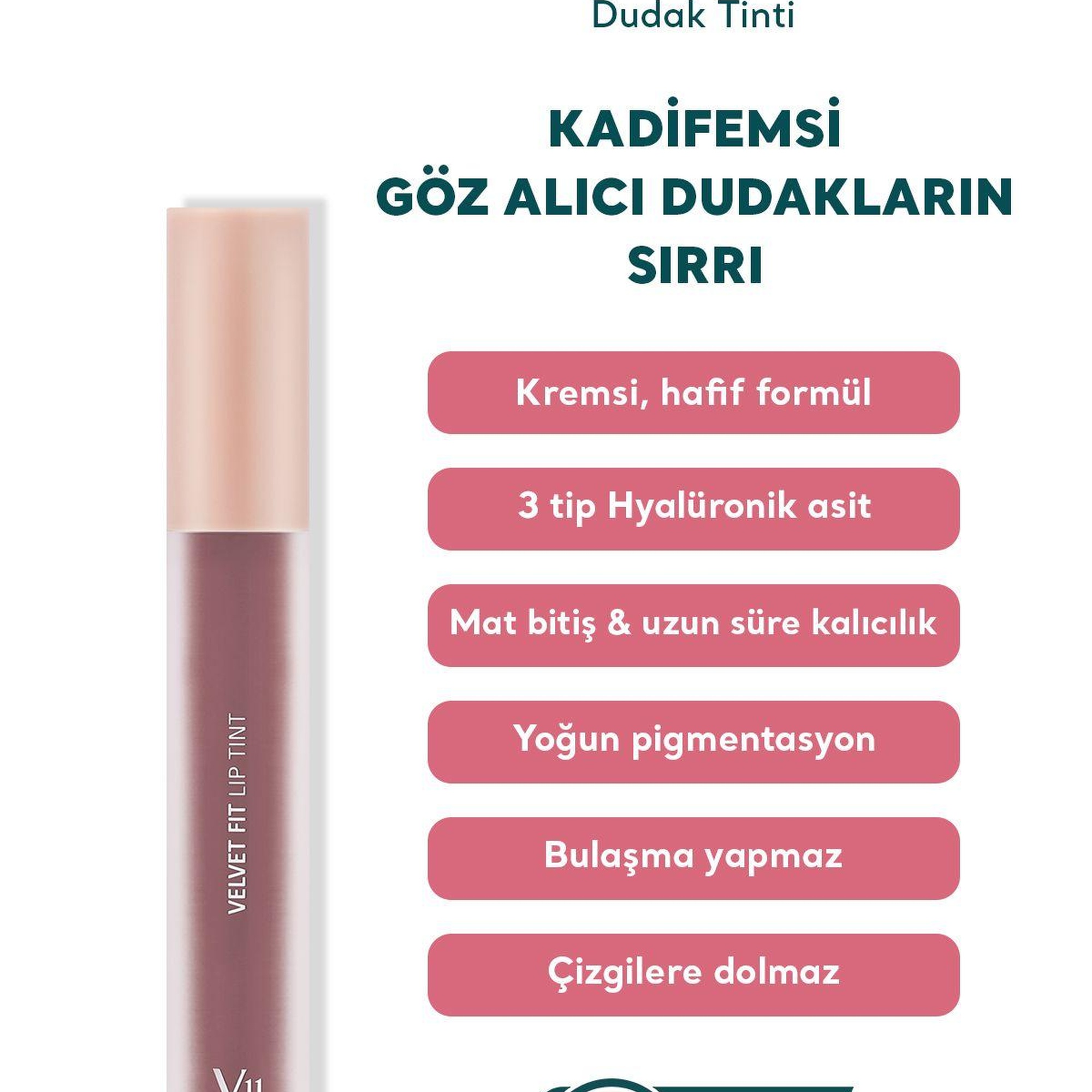 Village 11 Factory Velvet Fit Lip Tint Lucky Mulberry 4.7g - Mat & Kremsi Dudak Tinti