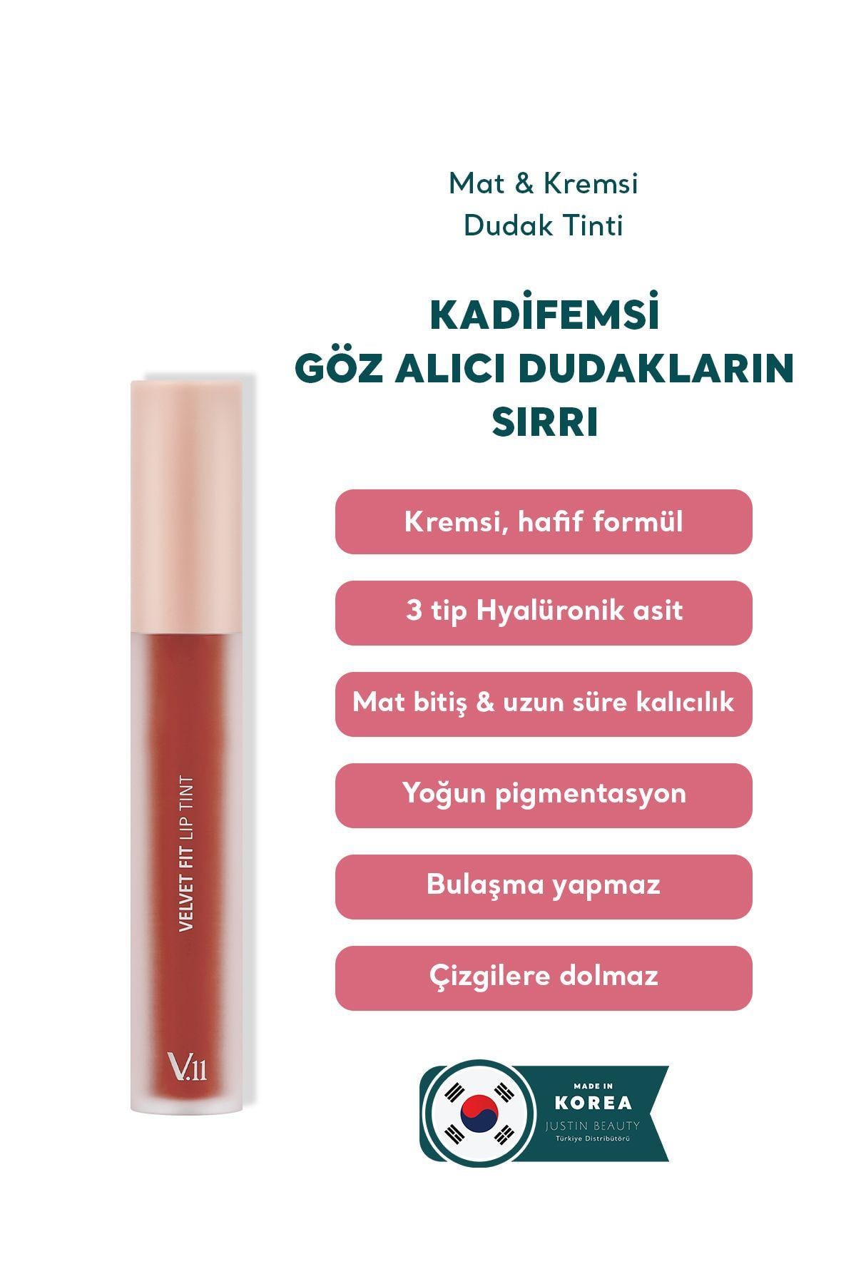  Village 11 Factory Velvet Fit Lip Tint Woody Rose 4.7g - Mat & Kremsi Dudak Tinti