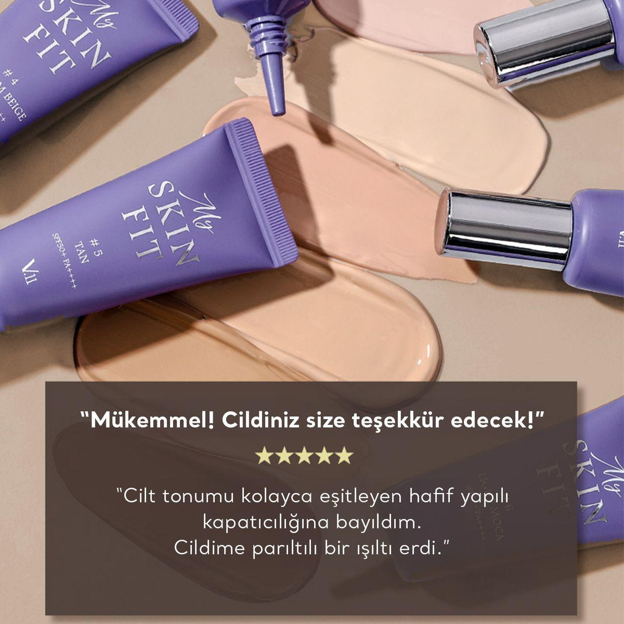 Village 11 Factory My Skin Fit BB Cream SPF 50+ PA++++ #6 Light Moca 20ml - Hyalüronik Asit & Cica BB Krem