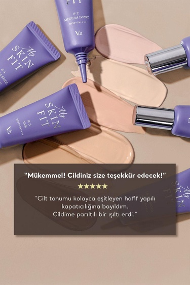  Village 11 Factory My Skin Fit BB Cream SPF 50+ PA++++ #1 Light Ivory 20ml - Hyalüronik Asit & Cica BB Krem