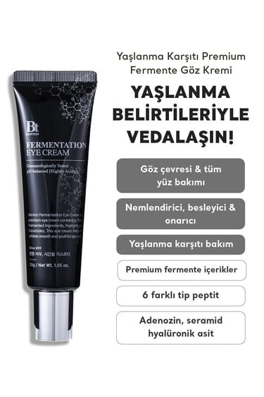  Benton Fermentation Eye Cream 30g - Kırışıklık ve Yaşlanma Karşıtı Nemlendirici Premium Fermente Göz Kremi