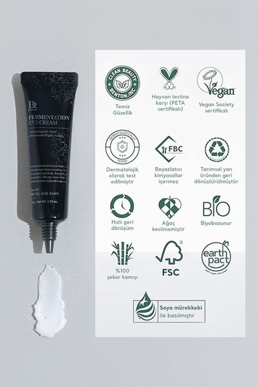  Benton Fermentation Eye Cream 30g - Kırışıklık ve Yaşlanma Karşıtı Nemlendirici Premium Fermente Göz Kremi