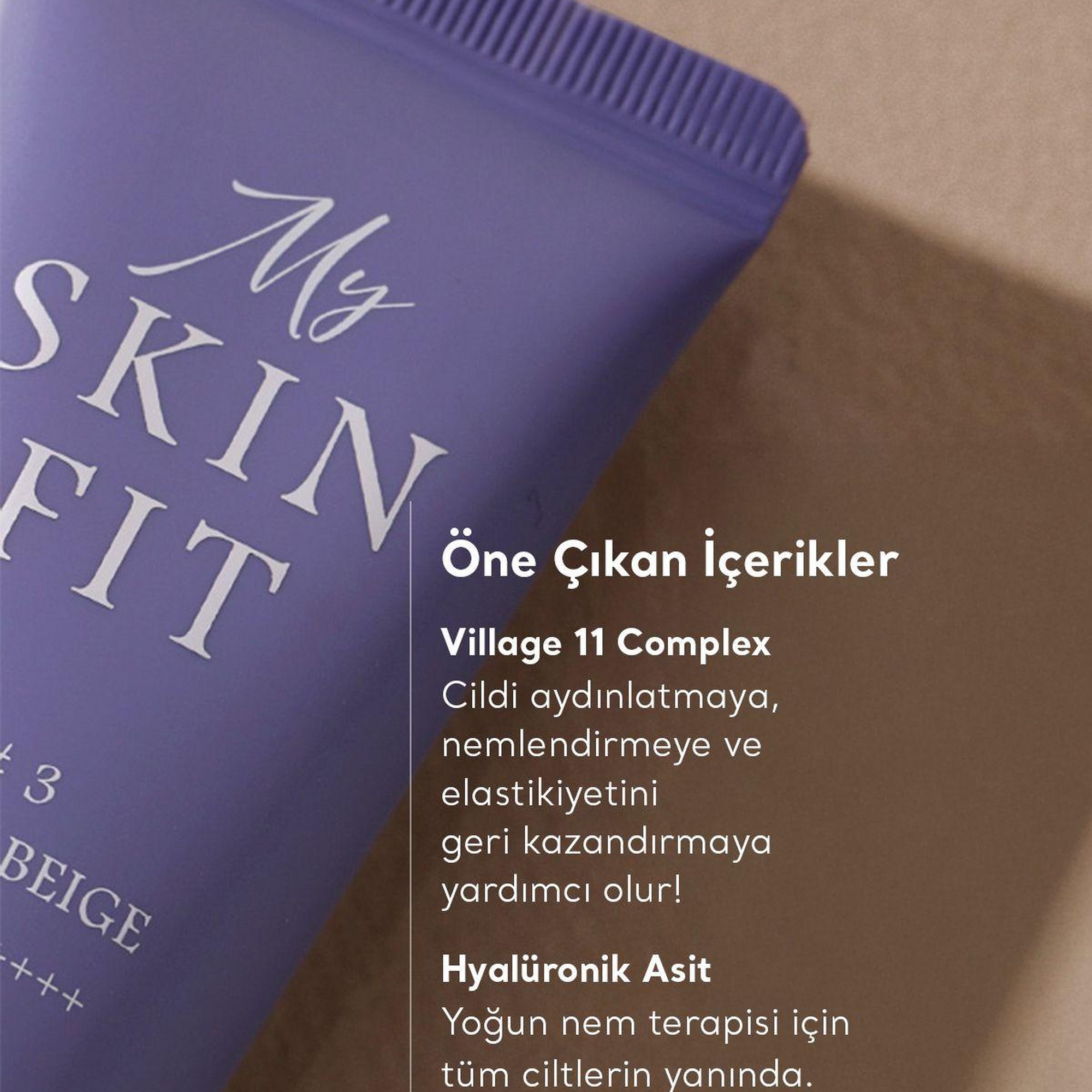 Village 11 Factory My Skin Fit BB Cream SPF 50+ PA++++ #2 Medium Ivory 20ml - Hyalüronik Asit & Cica BB Krem