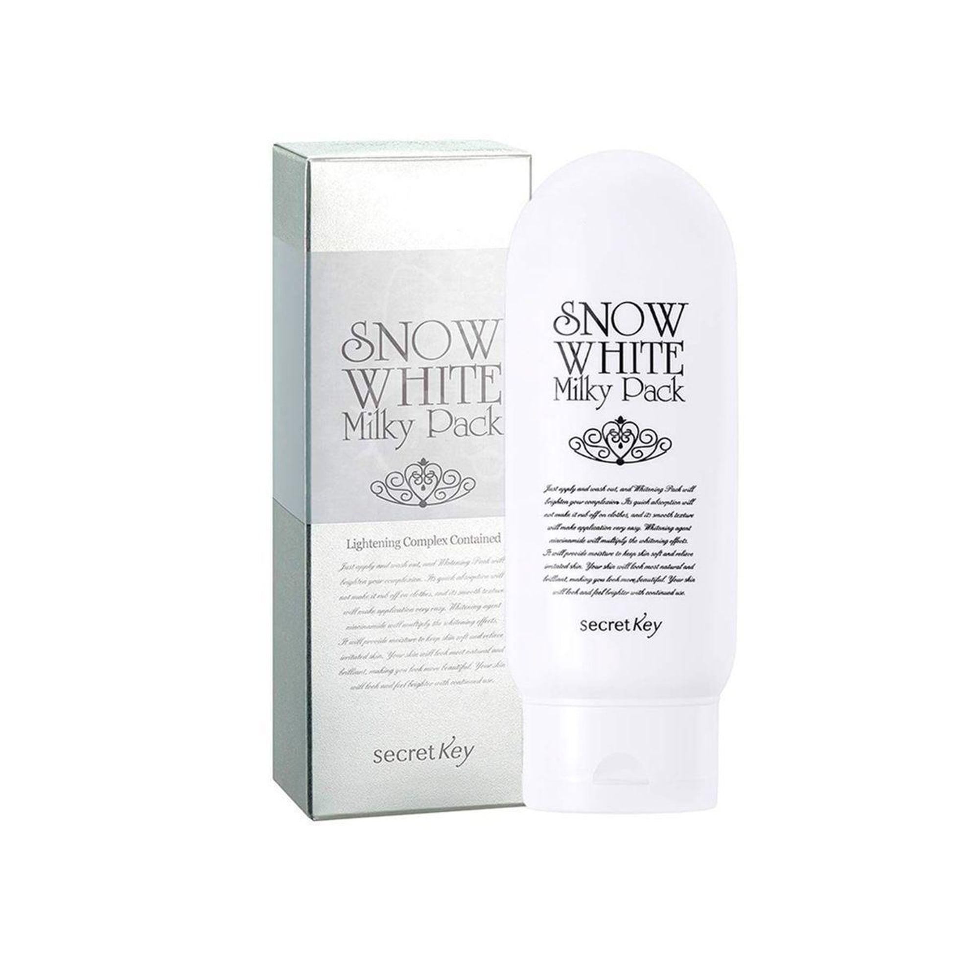 Secret Key Snow White Milky Pack - Vücut İçin Cilt Beyazlatıcı Wash Off Maske