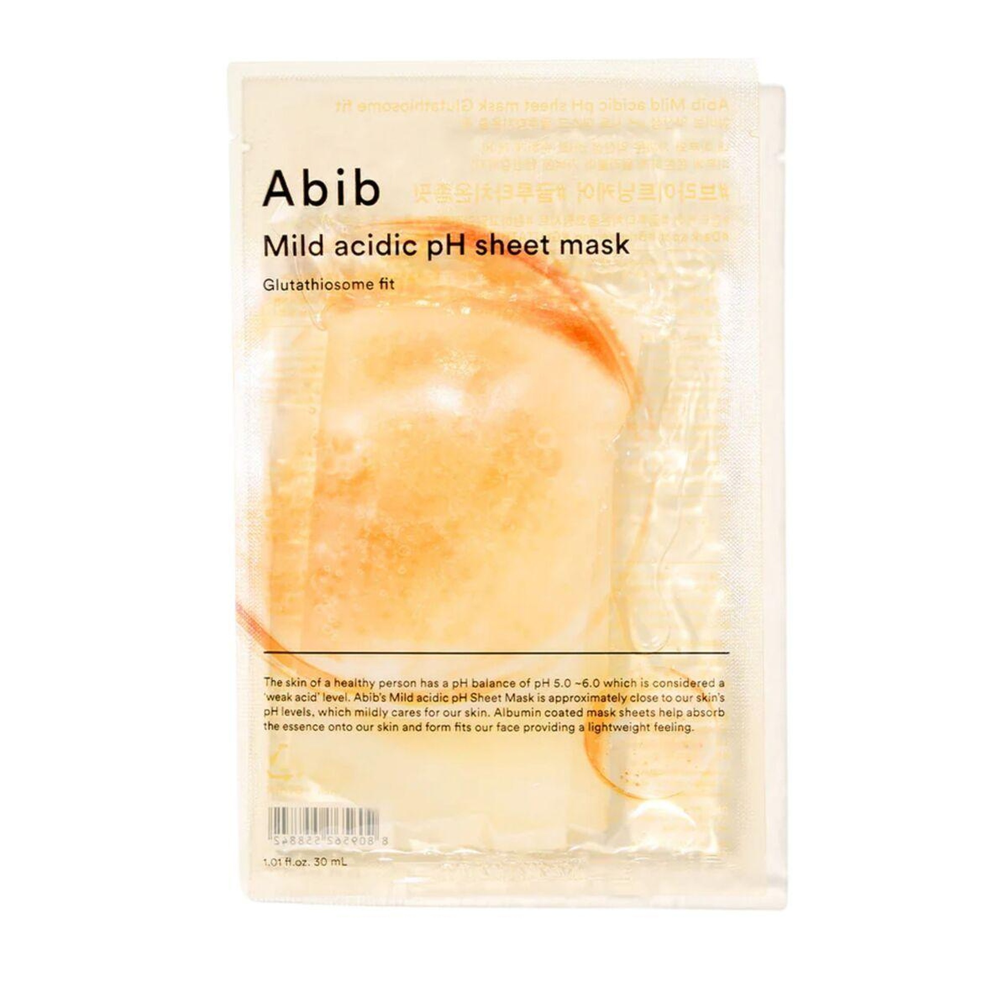 Abib Mild Acidic pH Sheet Mask Glutathiosome - Fit Aydınlatıcı C vitamini & Kafein Maskesi