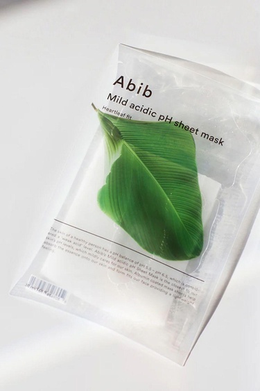  Abib Mild Acidic pH Sheet Mask Heartleaf Fit - %89 Kalp Yaprağı Özlü Yatıştırıcı Maske