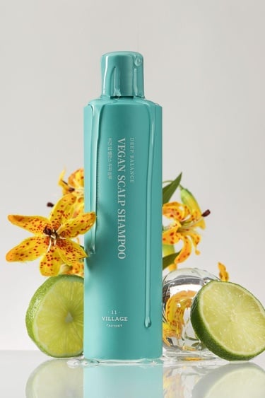  Village 11 Factory Vegan Deep Balance Scalp Shampoo 300g - Dökülme Karşıtı Vegan Şampuan