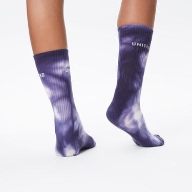  UNITED4 Classic Unisex Mor/Mavi 2'li Çorap