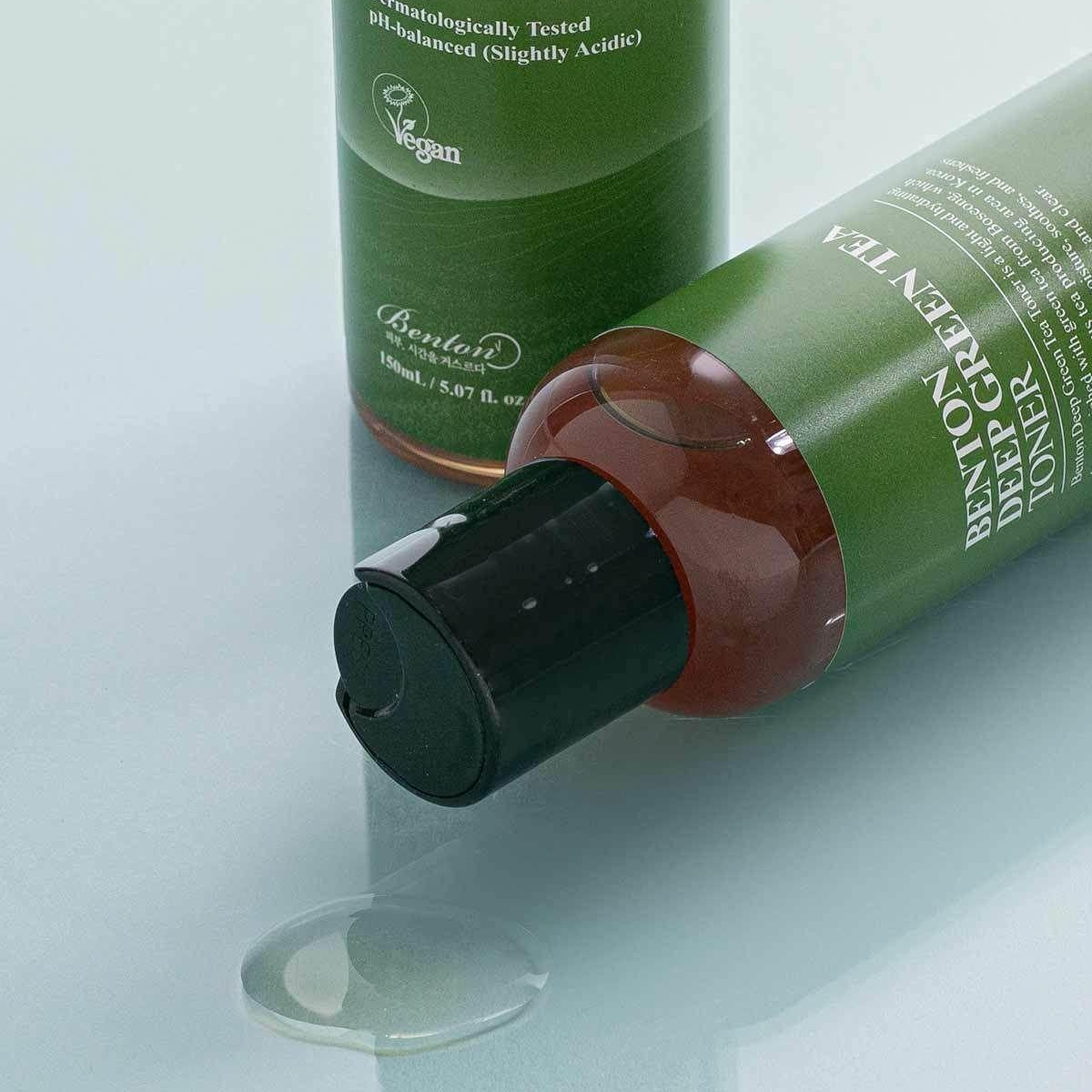 Benton Deep Green Tea Toner 150ml - Cansız Ciltler için Yatıştırıcı & Nemlendirici Antioksidan Yeşil Çay Vegan Tonik