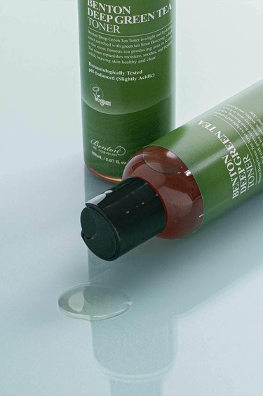  Benton Deep Green Tea Toner 150ml - Cansız Ciltler için Yatıştırıcı & Nemlendirici Antioksidan Yeşil Çay Vegan Tonik