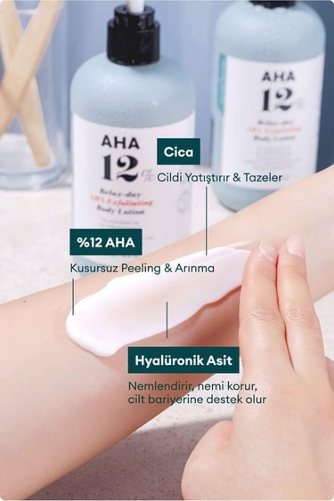  Village 11 Factory Relax Day Aha Exfoliating Body Lotion 300ml - Batık Akne Leke & Kararma Karşıtı Arındırıcı Glikolik Asit Vücut Peeling Losyonu