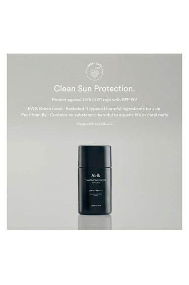  Abib Heartleaf Sun Essence Calming Drop 50ml - SPF50+ PA++++ Yatıştırıcı Güneş Koruyucu Esans