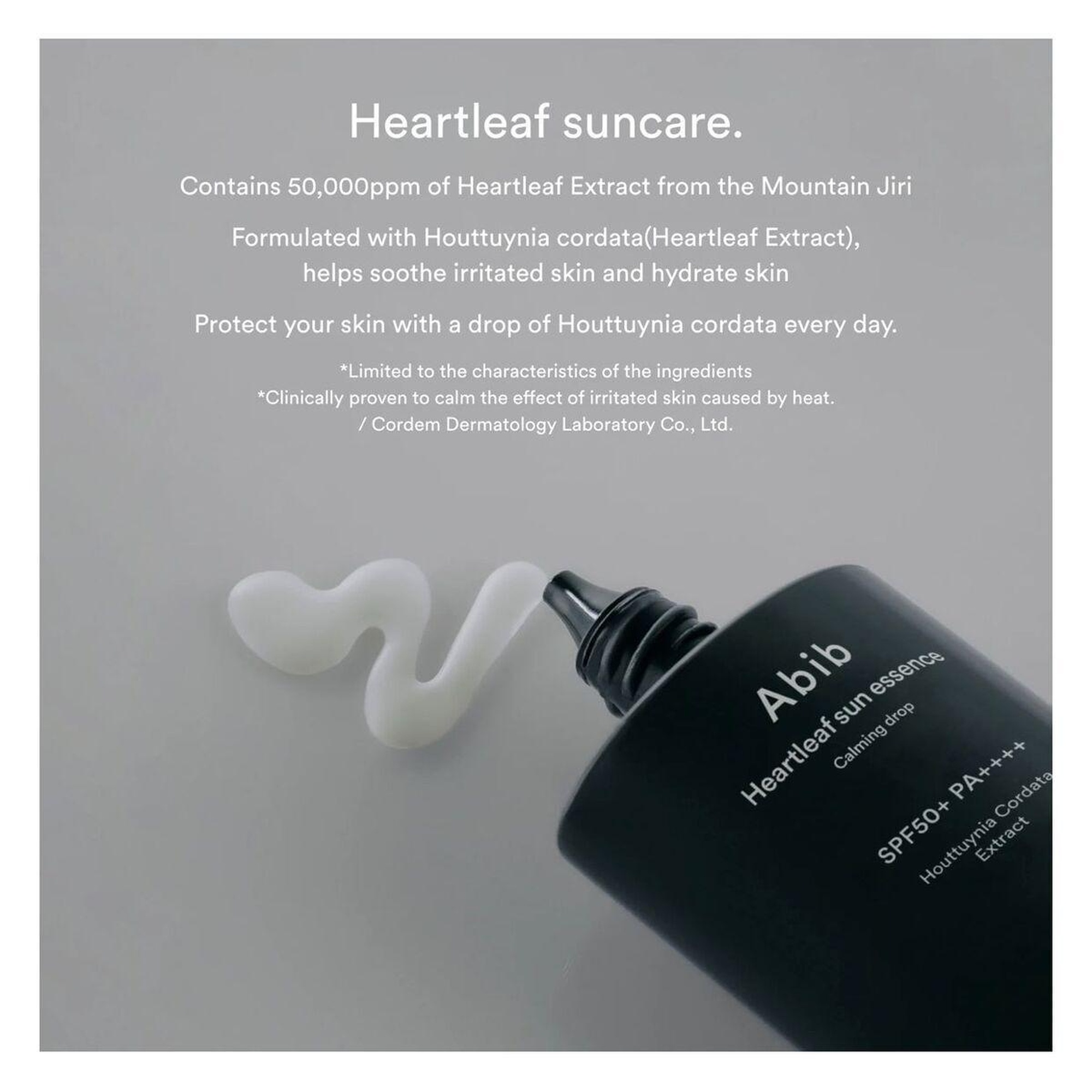 Abib Heartleaf Sun Essence Calming Drop 50ml - SPF50+ PA++++ Yatıştırıcı Güneş Koruyucu Esans