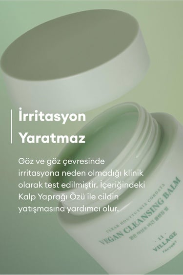  Village 11 Factory Clear Houttuynia Cordata Vegan Cleansing Balm 100ml - Şerbet Tipi Yatıştırıcı Heartleaf Vegan Makyaj ve Yüz Temizleme Balmı