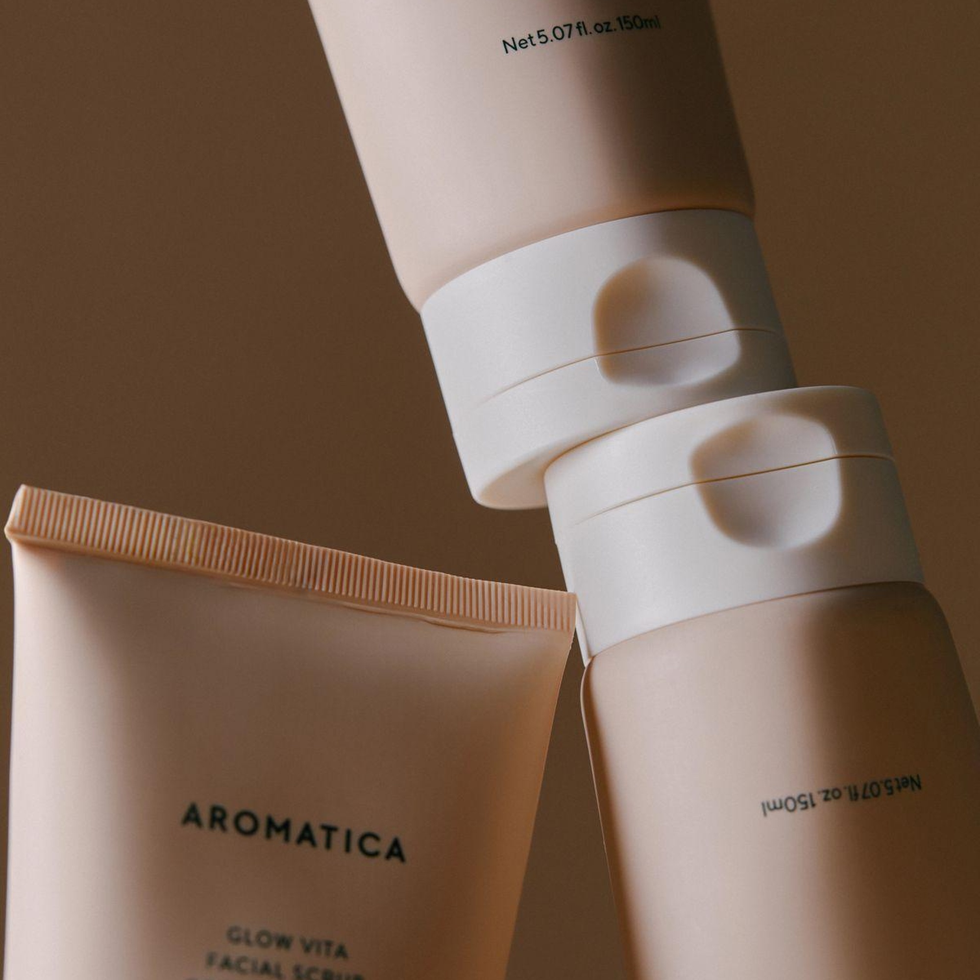 Aromatica Glow Vita Facial Scrub Orange & Neroli 150ml - Canlandırıcı Vegan Vitamin & Kil Scrub