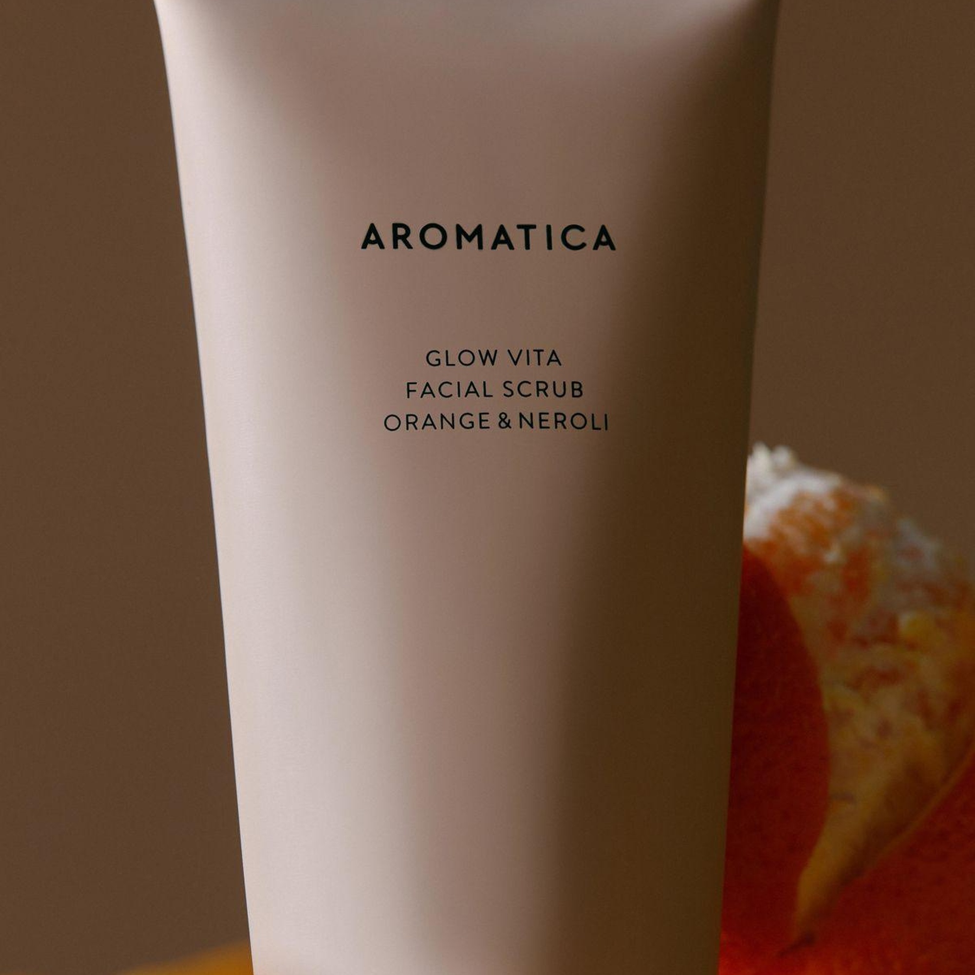 Aromatica Glow Vita Facial Scrub Orange & Neroli 150ml - Canlandırıcı Vegan Vitamin & Kil Scrub