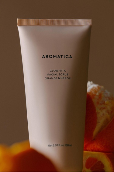  Aromatica Glow Vita Facial Scrub Orange & Neroli 150ml - Canlandırıcı Vegan Vitamin & Kil Scrub