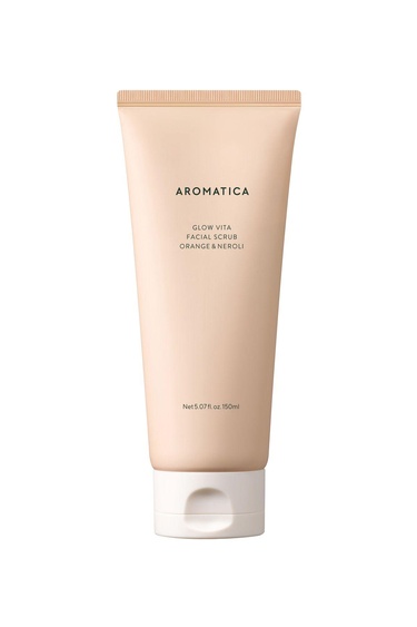 Aromatica Glow Vita Facial Scrub Orange & Neroli 150ml - Canlandırıcı Vegan Vitamin & Kil Scrub
