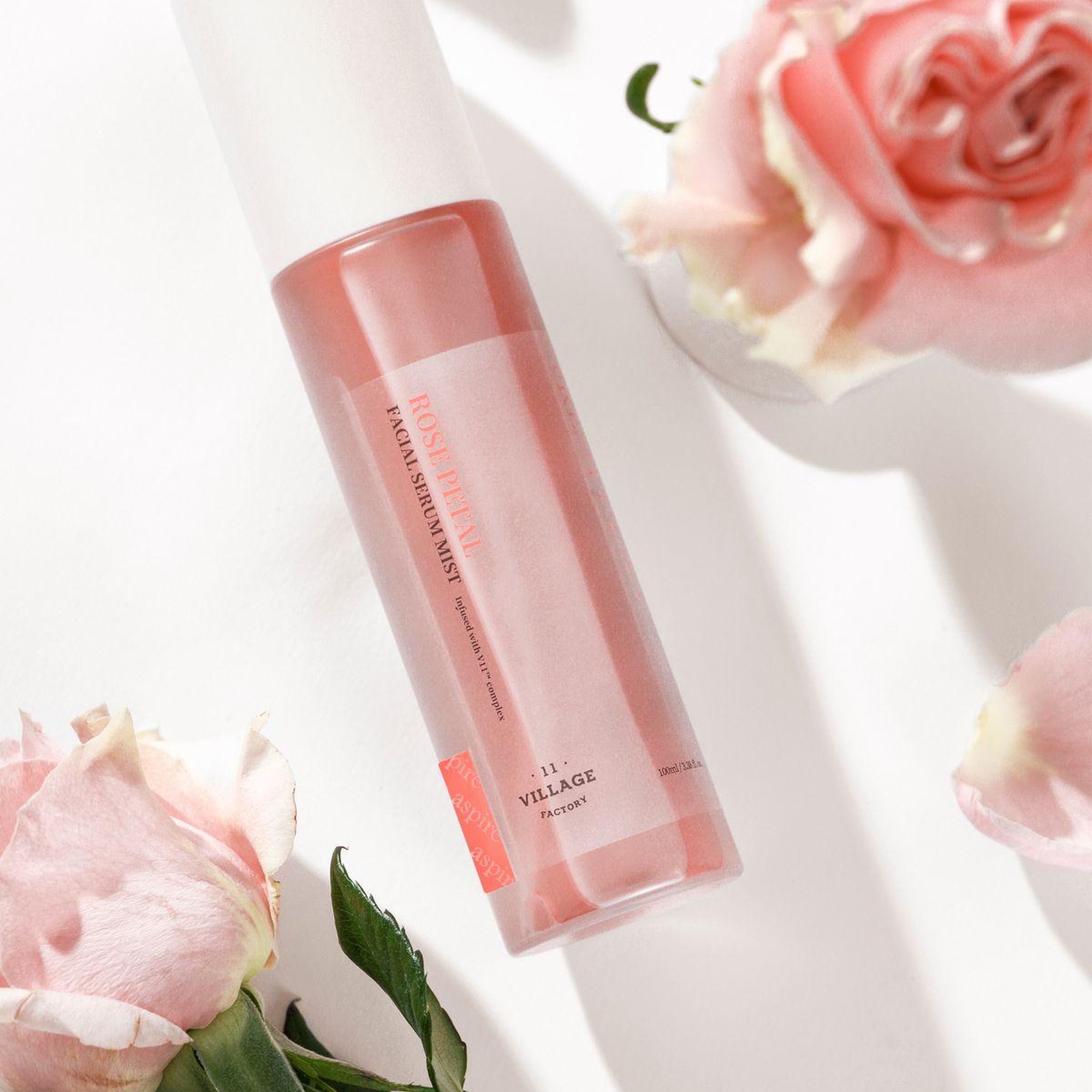 Village 11 Factory Fresh Dewy Rose Petal Facial Serum Mist 100ml - Anti Aging & Antioksidan Vegan Serum Mist