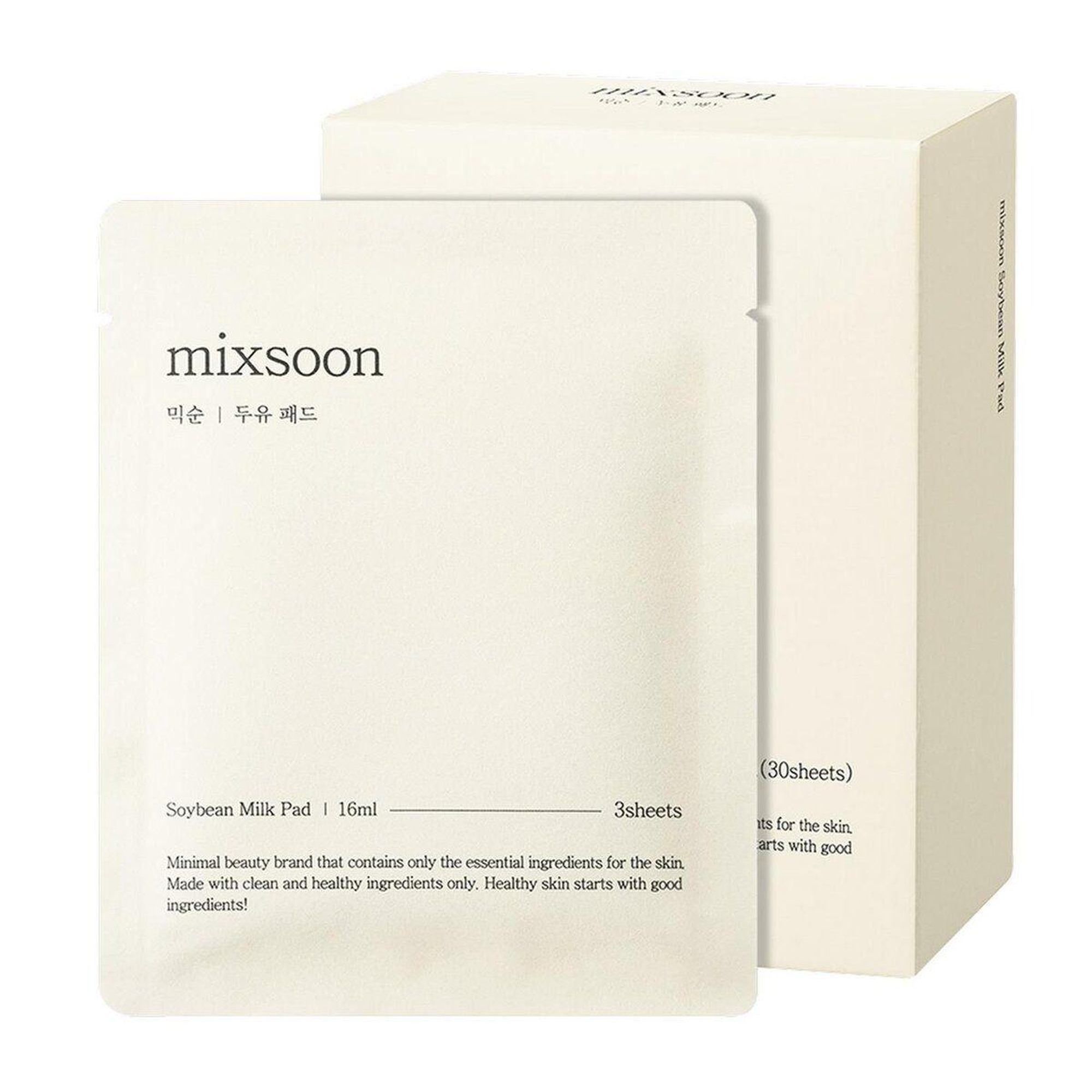 Mixsoon Soybean Milk Pads / 10x3 pads - Yoğun Nemlendirici & Besleyici Ped