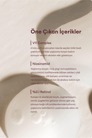  Village 11 Factory Miracle Youth Serum 50ml – Başlangıç Seviyesi Yaşlanma & Kırışıklık Karşıtı Yenileyici Vegan %0.1 Retinol Serum