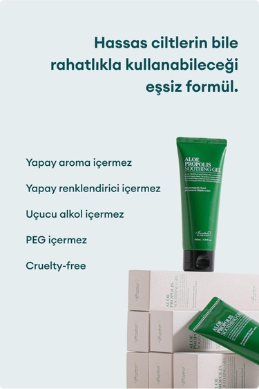  Benton Aloe Propolis Soothing Gel 100ml - Aloe & Propolis İçeren Cilt Yatıştırıcı Jel
