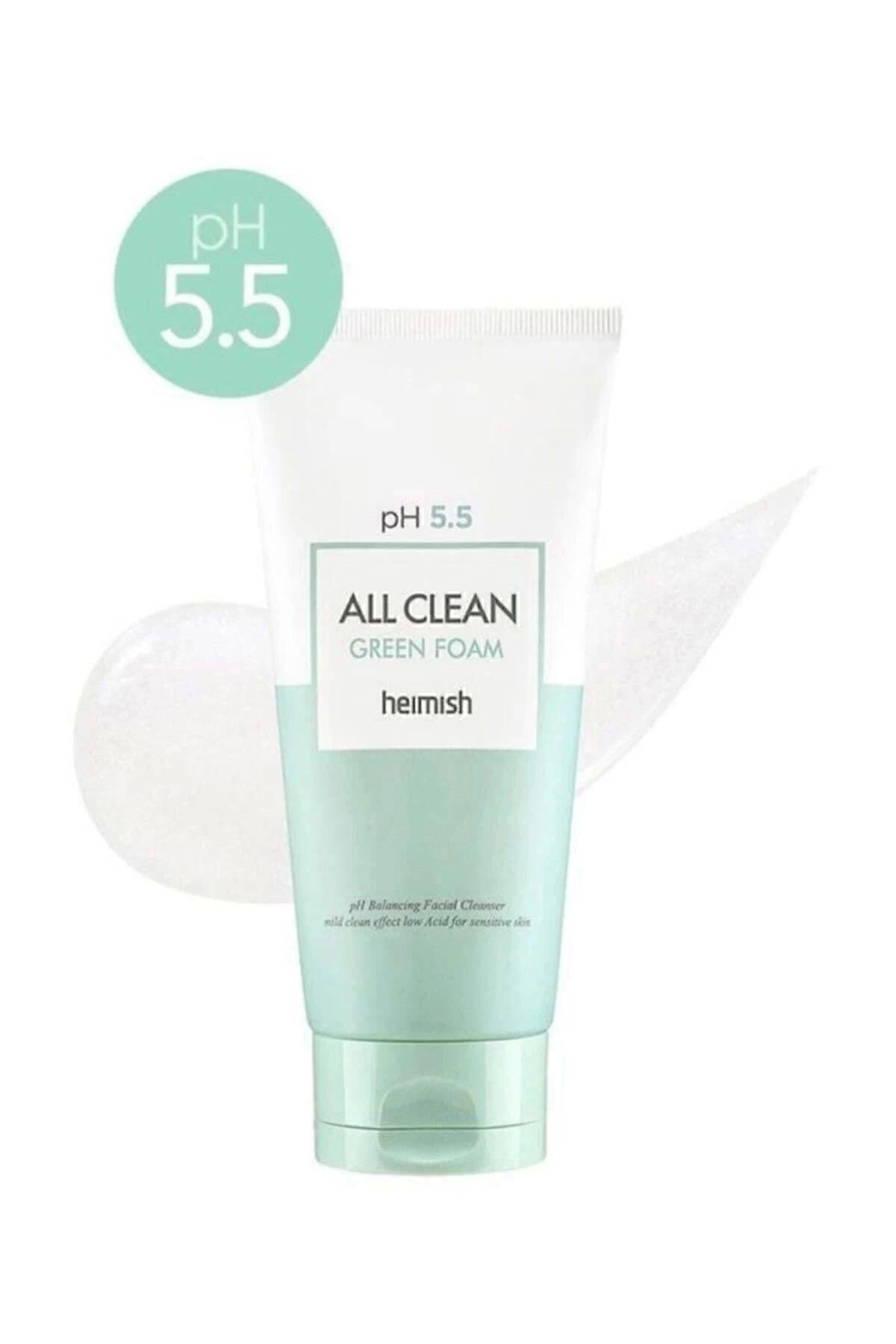  Heimish All Clean Green Foam 150g - pH 5,5 Değerinde Hassas Ciltler İçin Temizleyici