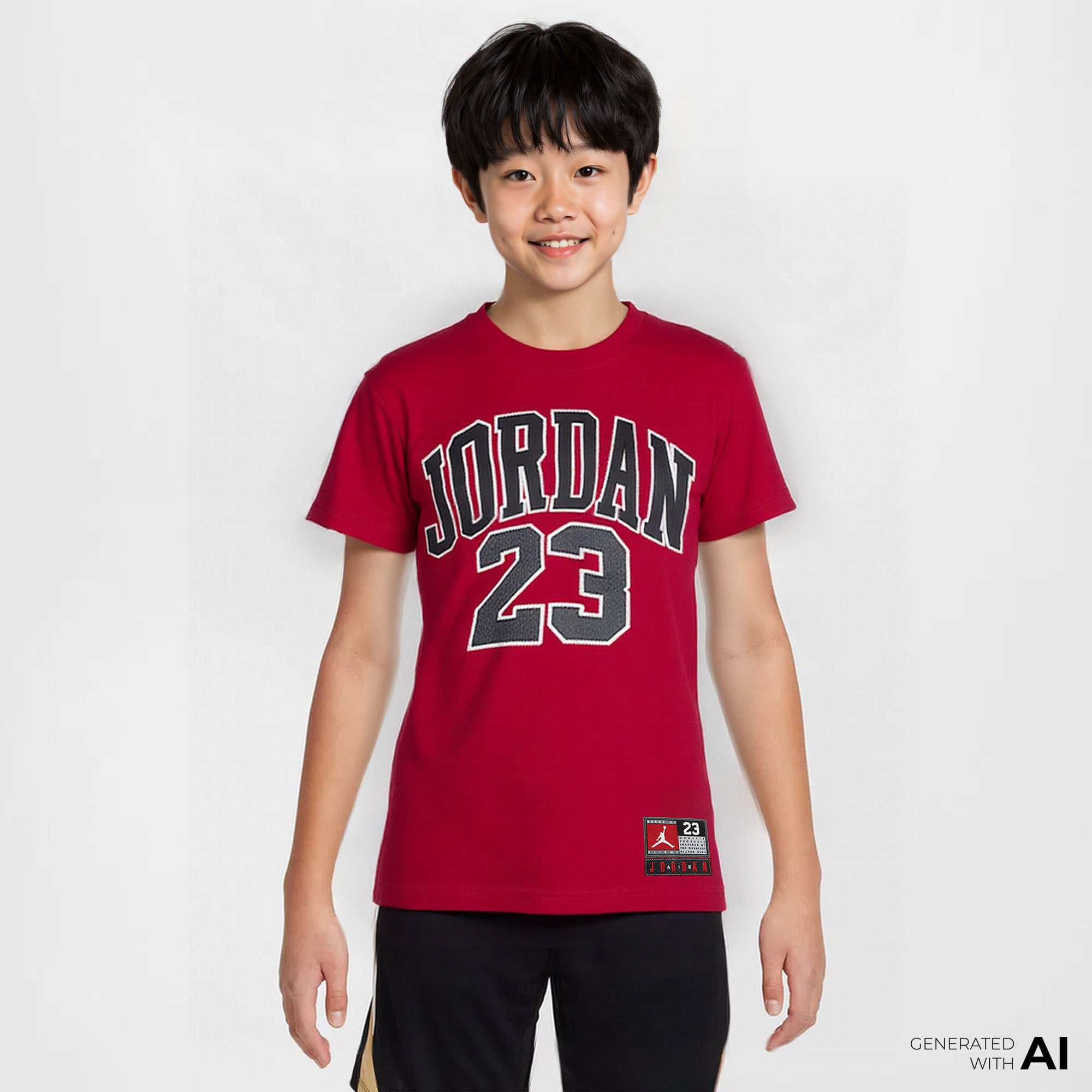  Jordan Practice Flight Çocuk Kırmızı T-Shirt