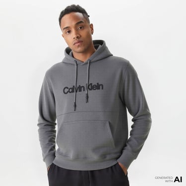  Calvin Klein Gift Giving Erkek Gri Sweatshirt