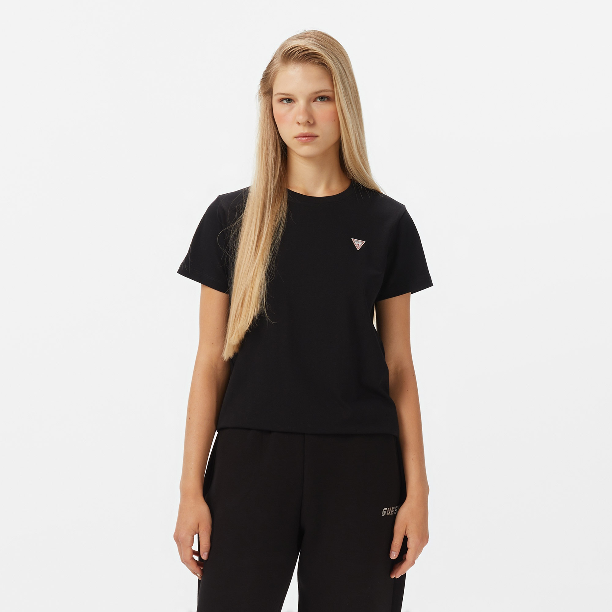 Guess Kadın Siyah T-Shirt