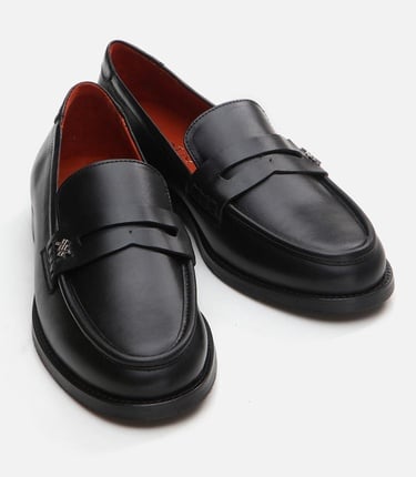  Kadın Deri Siyah Loafer