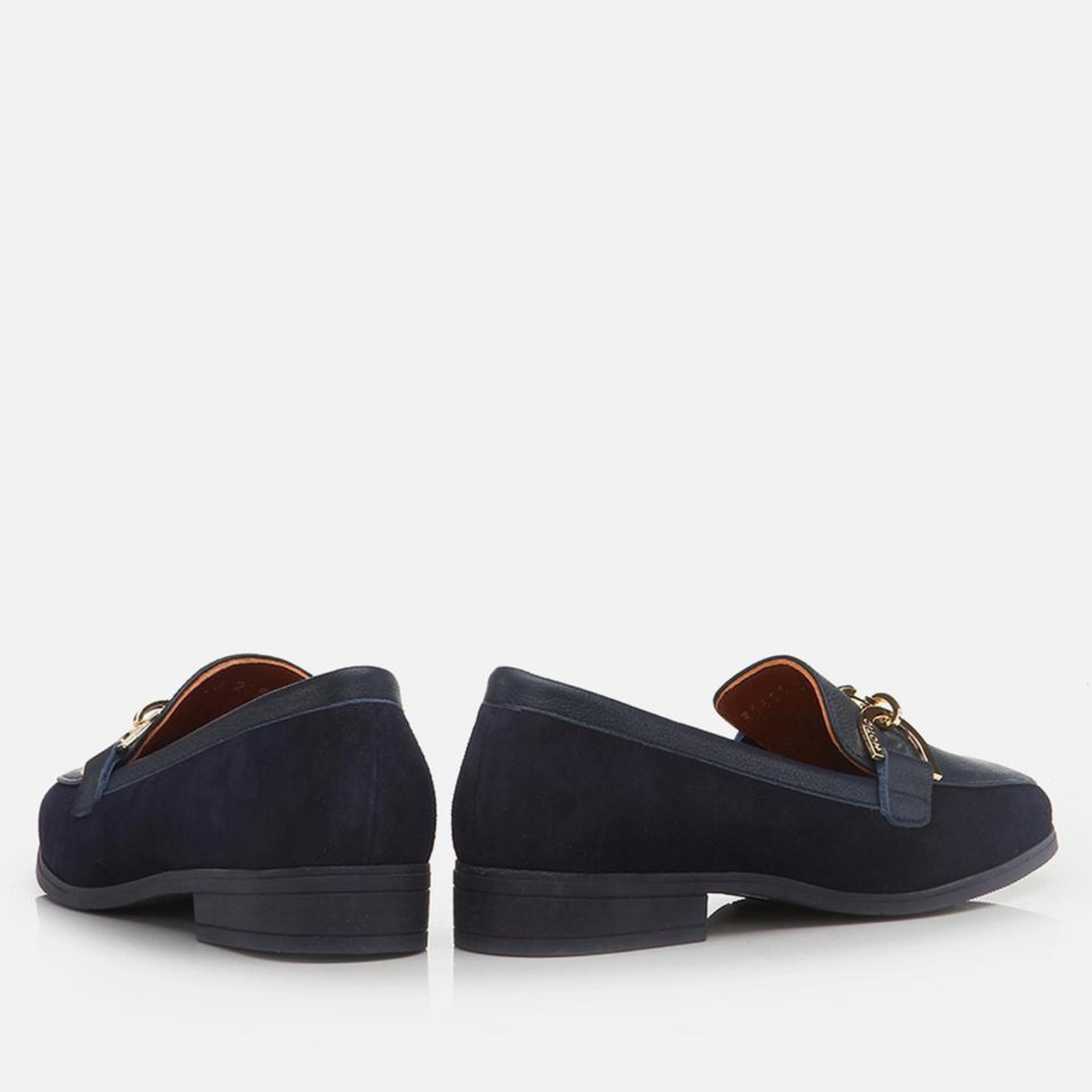 Kadın Deri Lacivert Loafer