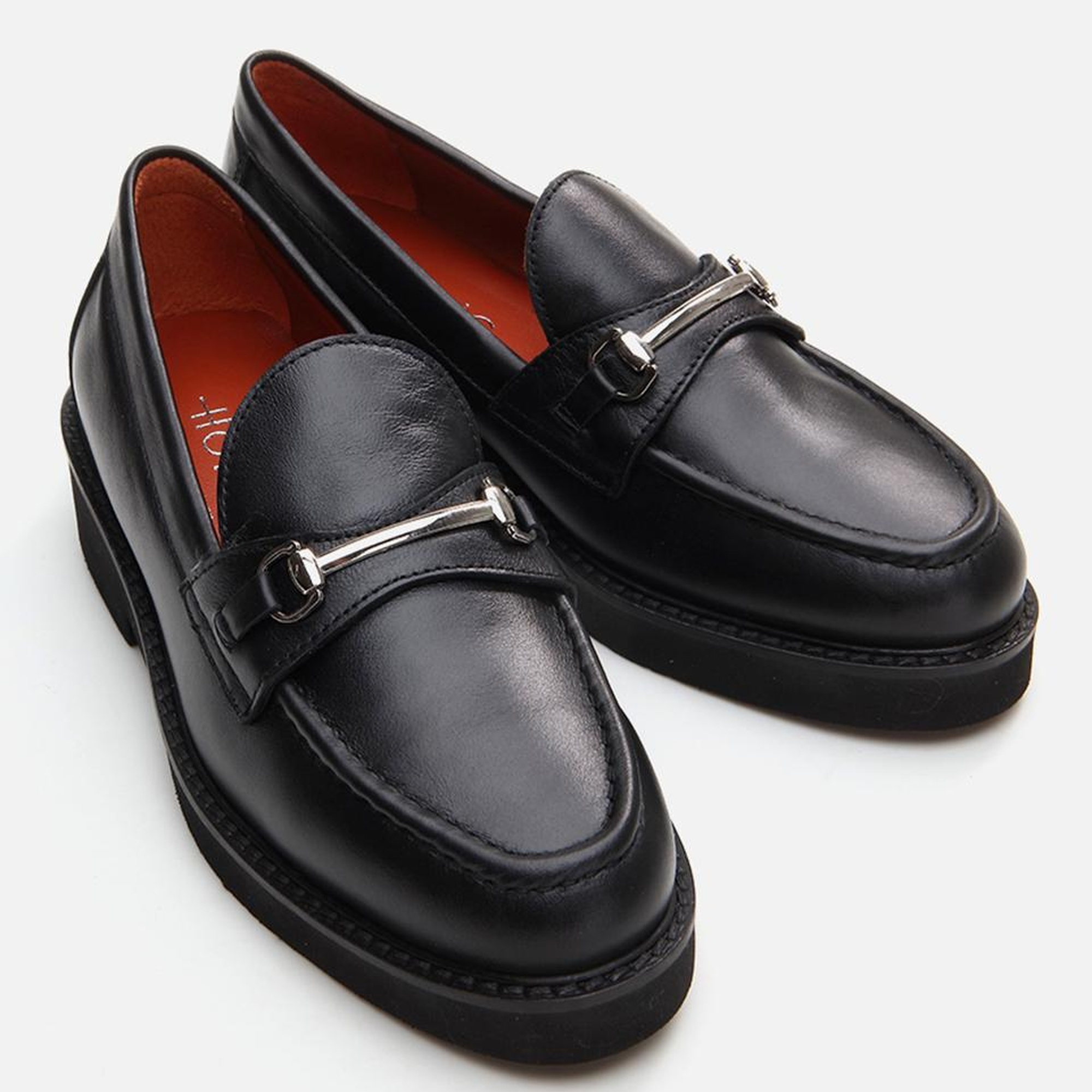 Kadın Deri Siyah Loafer