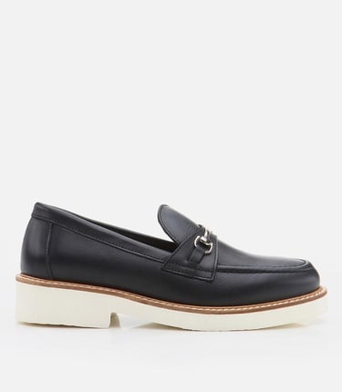  Kadın Deri Siyah Loafer