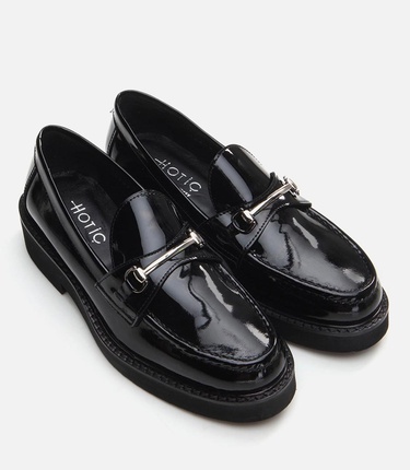  Kadın Deri Siyah Loafer