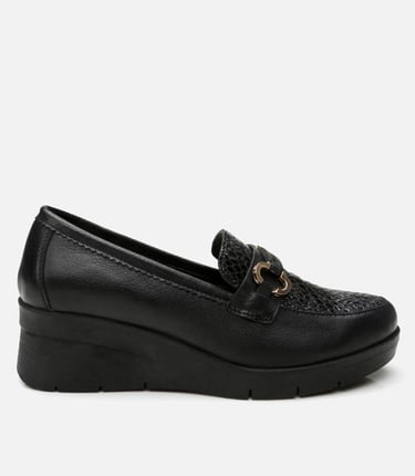  Kadın Deri Siyah Loafer