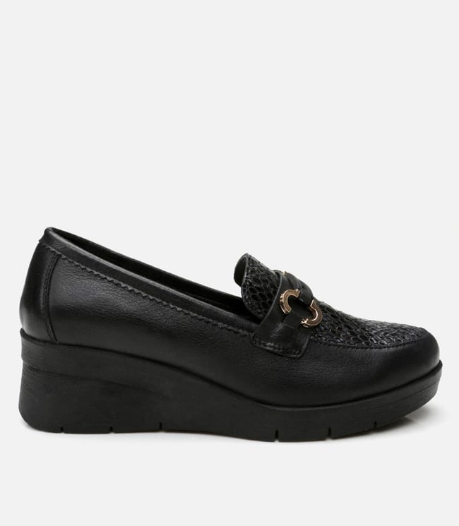  Kadın Deri Siyah Loafer