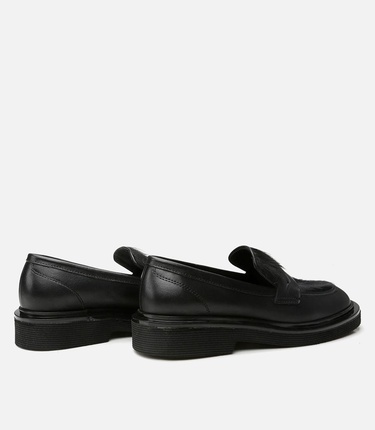  Kadın Deri Siyah Loafer