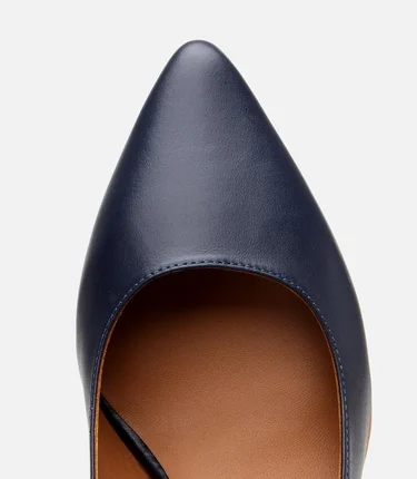  Kadın Deri Lacivert Stiletto
