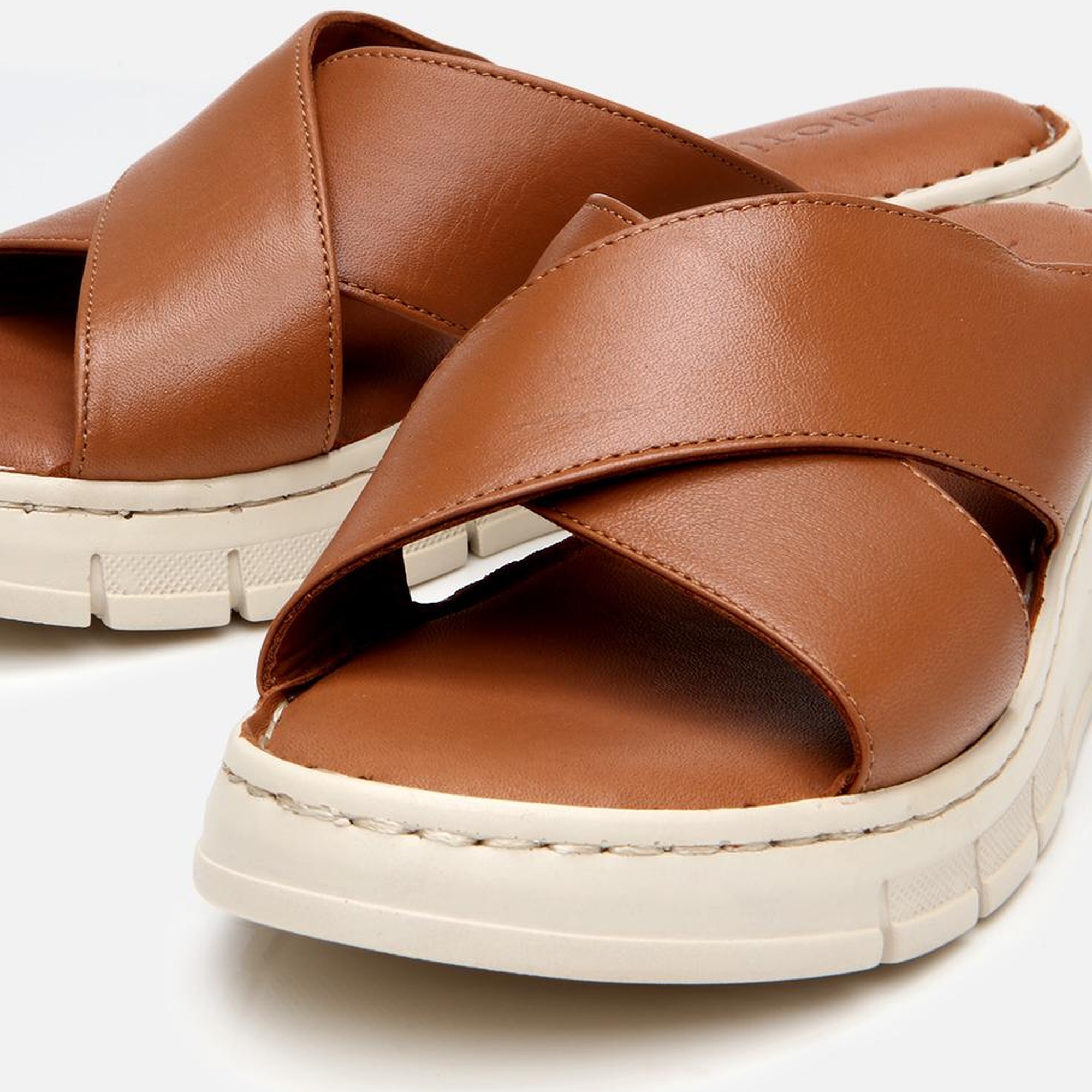 Kadın Deri Taba Comfort Terlik