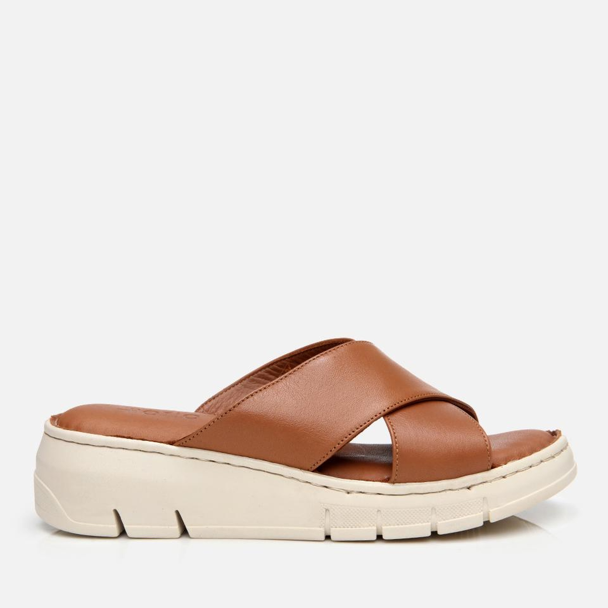 Kadın Deri Taba Comfort Terlik