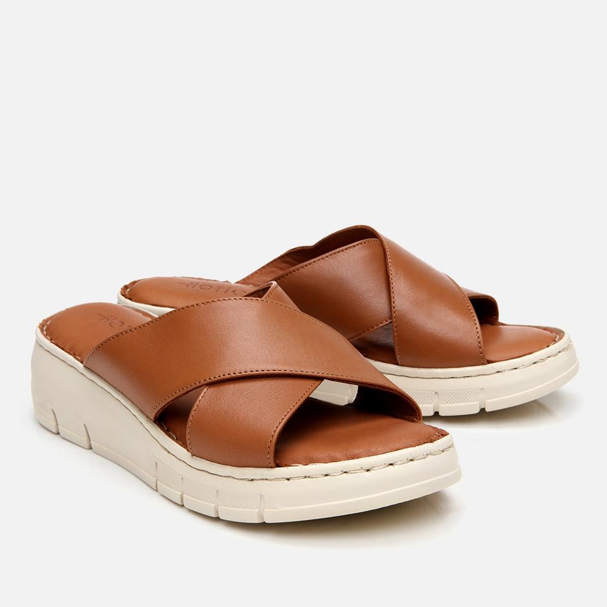 Kadın Deri Taba Comfort Terlik