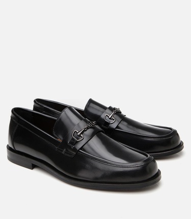  Erkek Deri Siyah Toka Detaylı Loafer