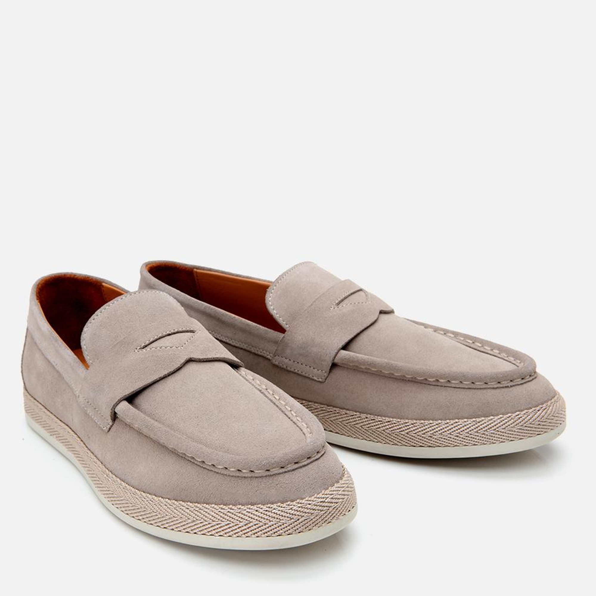 Erkek Süet Deri Bej Ultra Hafif Tabanlı Loafer