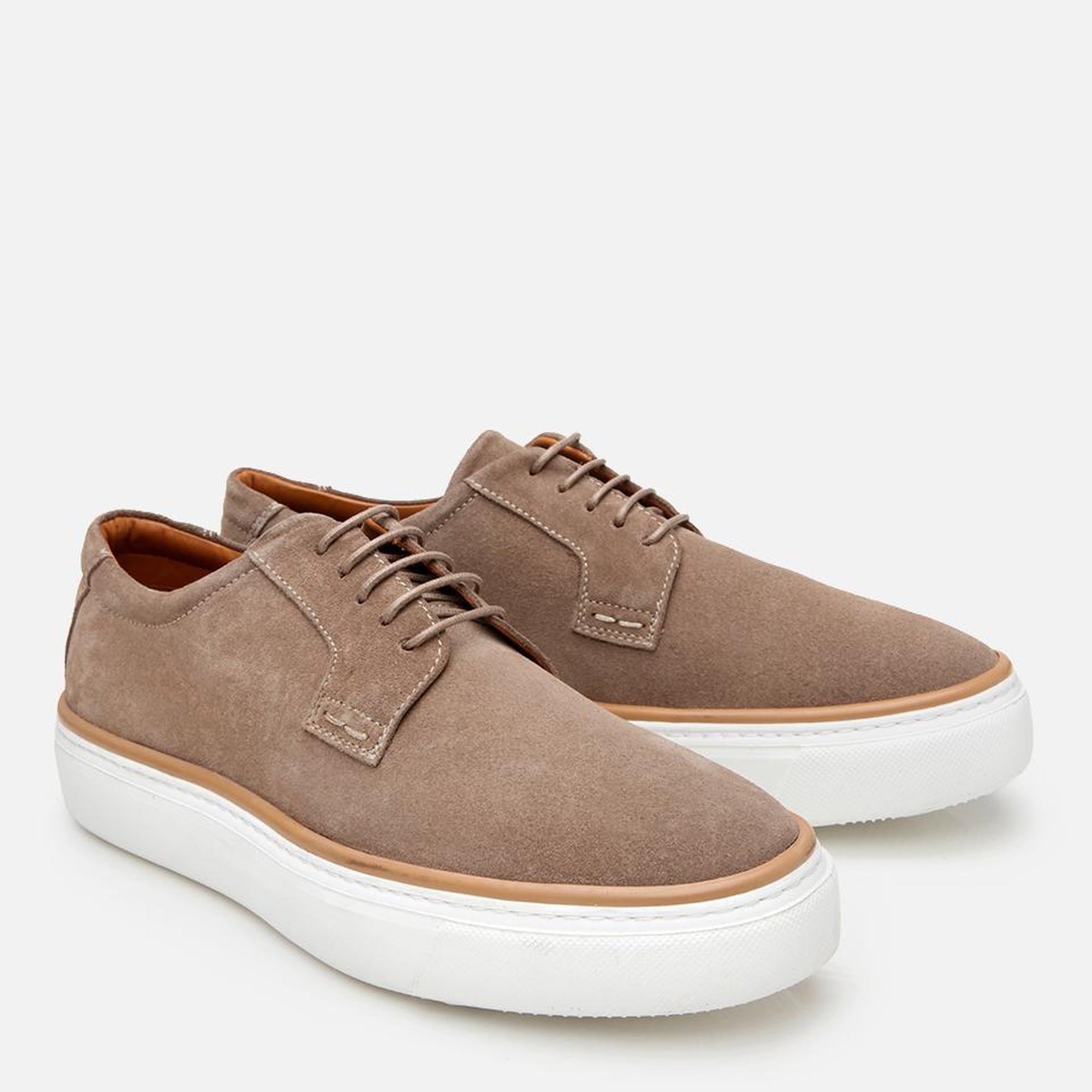 Erkek Süet Deri Bej Hafif Tabanlı Günlük Ayakkabı